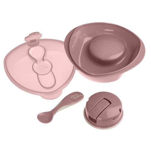 Vital Baby Nourish Power Suction Bowl - natural berry