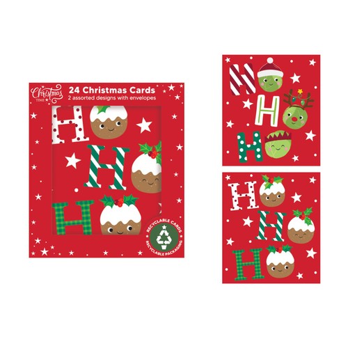 Ho Ho Ho Mini Christmas Cards