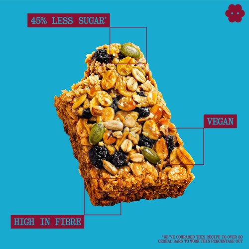 Graze Lemon Blueberry Oat Boosts Flapjack Snack