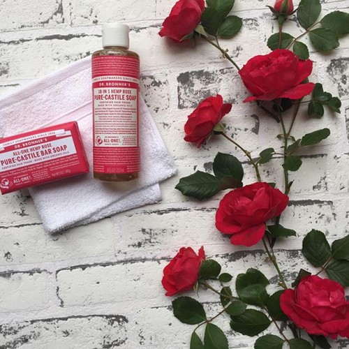 Dr. Bronner's Rose Organic Multi-Purpose Soap Bar
