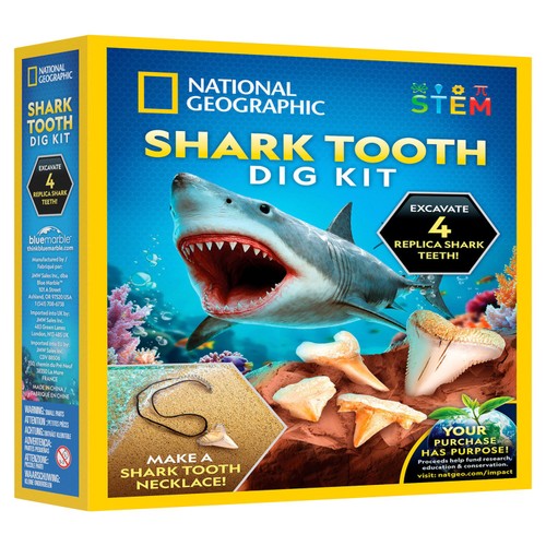 National Geographic Great White Shark Tooth Dig Kit