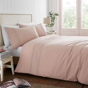 Catherine Lansfield Broderie Anglaise Double Duvet Set