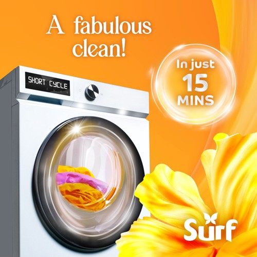 Surf Quick Wash Sunshine Blossom Laundry Detergent 31 Washes