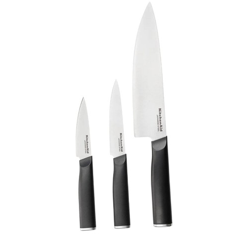 KitchenAid Classic 3-Piece Cooking Knife Set, Sharp Japanese 420J2 Steel
