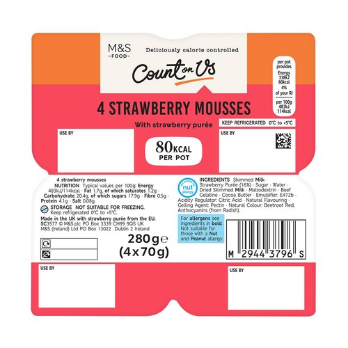 M&S Count On Us 4 Strawberry Mousse