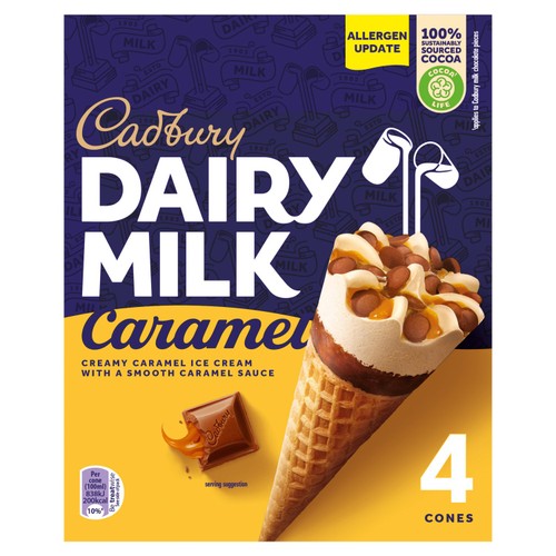 Cadbury Dairy Milk Caramel Cones
