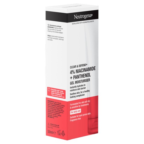 Neutrogena Clear & Defend + Gel Moisturiser with 4% Niacinamide + Panthenol