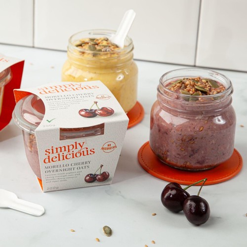 Simply Delicious Morello Cherry Overnight Oats