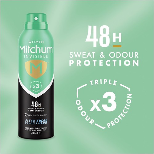 Mitchum Women Invisible Clear Fresh Anti-Perspirant Deodorant
