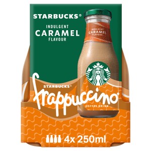 Starbucks Frappuccino Caramel Flavoured Milk Iced Coffee 4 x 250ml