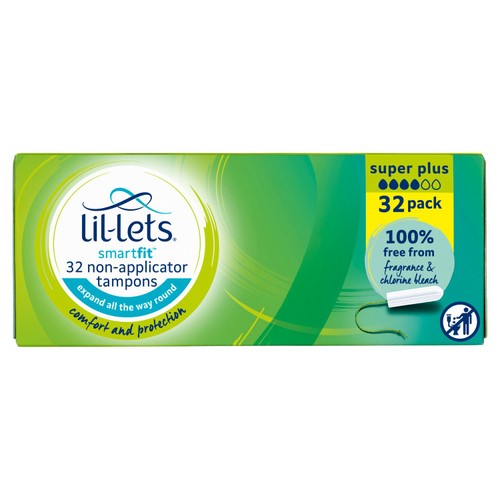 Lil-Lets Non-Applicator Tampons Super Plus