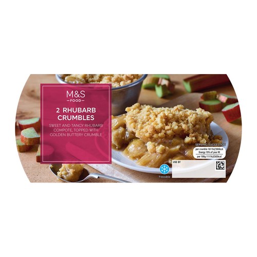 M&S Rhubarb Crumbles