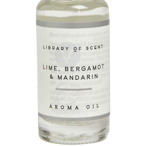 M&S Lime Bergamot and Mandarin Fragrance Oil, White