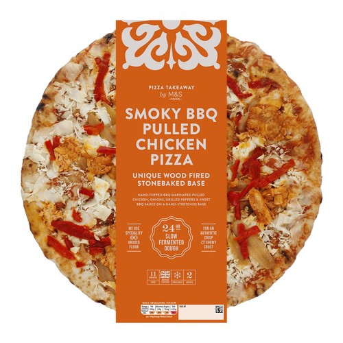 M&S Smoky BBQ Pulled Chicken Woodfired & Stonebaked Pizza