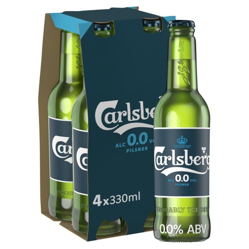 Carlsberg Alcohol Free Lager Beer Bottles