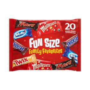 Mars Snickers Twix Maltesers & Milky Way Funsize Milk Chocolate Bars