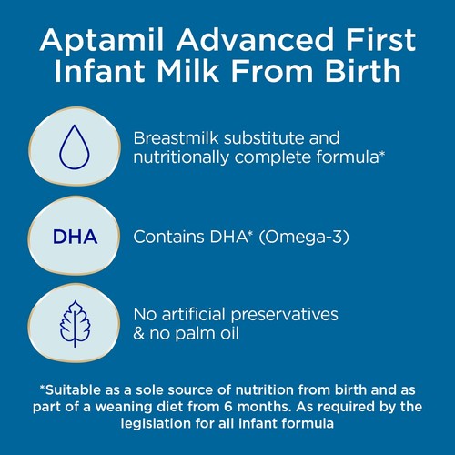 Aptamil Advanced First Infant Baby Milk Formula Liquid from Birth