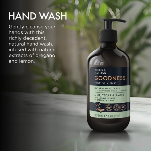 Baylis & Harding Goodness Oud, Cedar & Amber Hand Wash