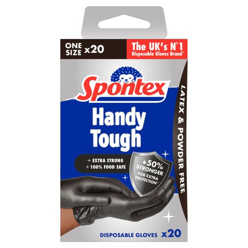 Spontex Handy Tough Disposable Gloves Latex Free