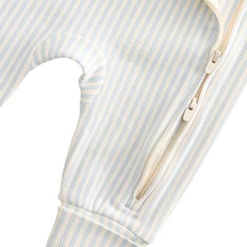 M&S Girls Cotton Rich Sleepsuits, 6-9 Months, Blue