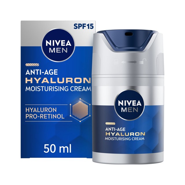 Nivea Men Hyaluron Anti-Age Face Moisturising Cream SPF15 50ml