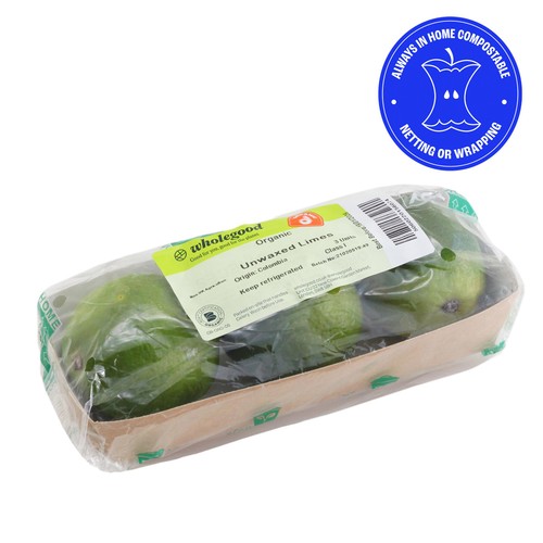 Wholegood Organic Unwaxed Limes