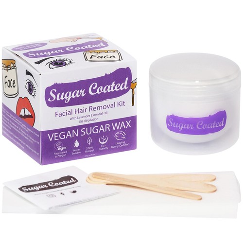 Sugar Coated Facial Hair Removal Kit With Lavender Essential Oil