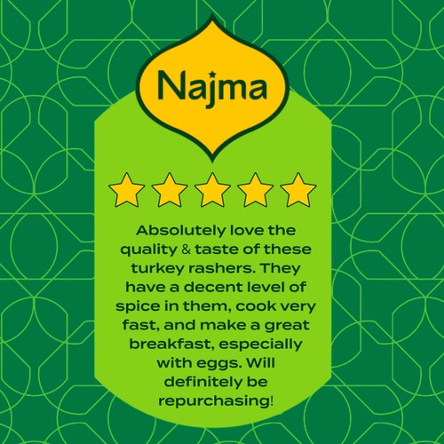 Najma Spicy Turkey Rashers