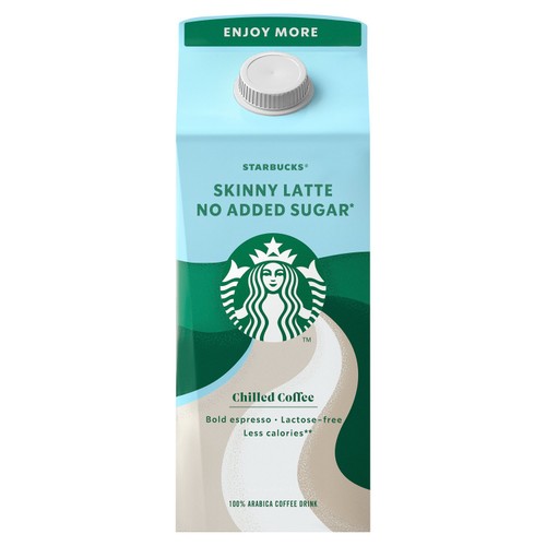 Starbucks Multiserve Skinny Latte No Added Sugar Iced Coffee