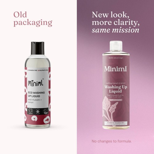 Miniml Washing Up Liquid Rhubarb And Lemon