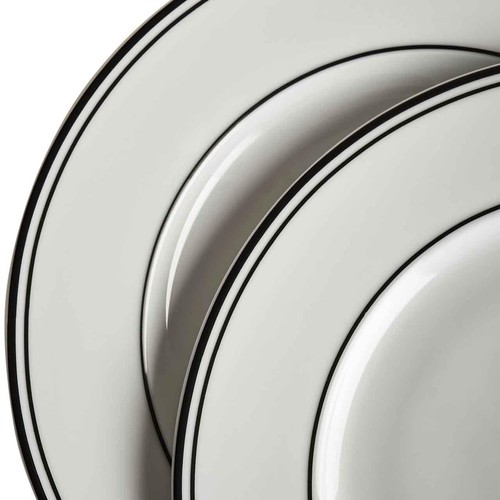 M&S Maxim Rim Side Plate, Black Mix