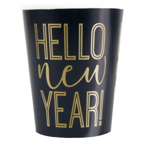 Roaring New Years 9oz Paper Cups