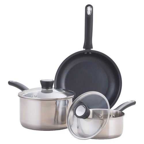 Judge Essential Cookware 3 Piece Non Stick Cookware Set
