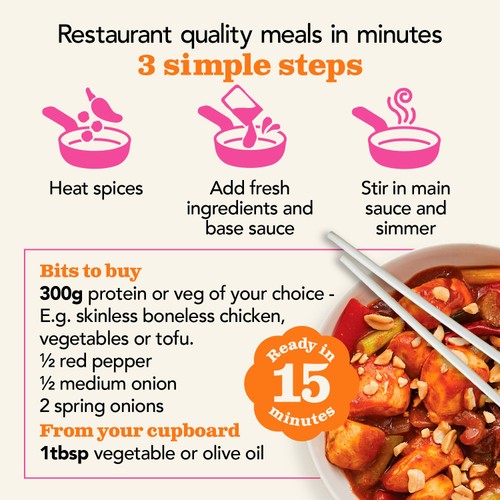 The Spice Tailor Spicy Kung Pao Stir Fry Chinese Sauce Kit