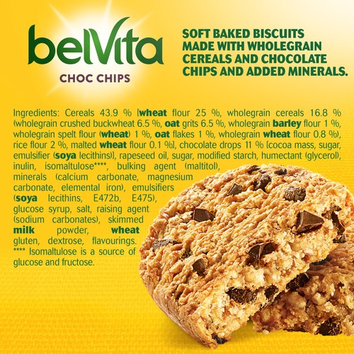 Belvita Choc Chips Soft Bakes Breakfast Biscuits