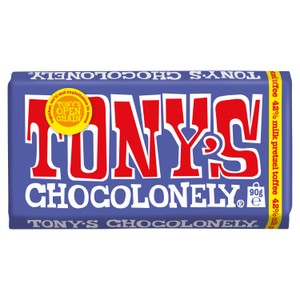 Tony's Chocolonely Dark Milk Chocolate Pretzel Toffee 42%