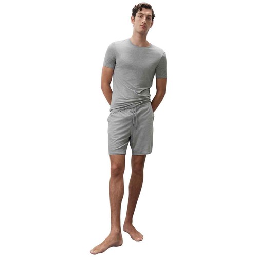 M&S Mens Autograph Supima Cotton Blend T-Shirt Vest, L, Grey Marl