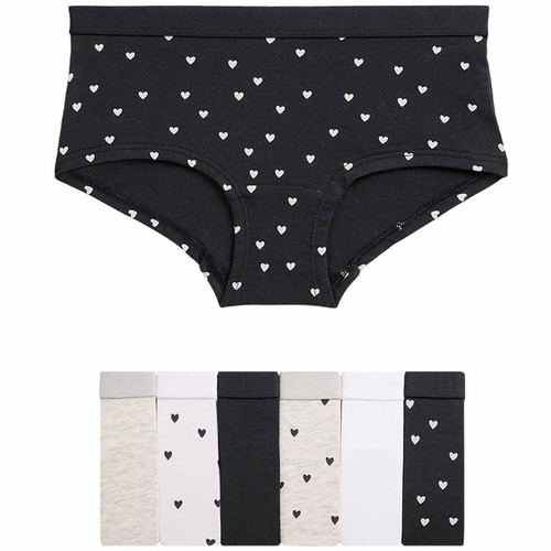M&S Heart Shorts, 8-9 Years, Black