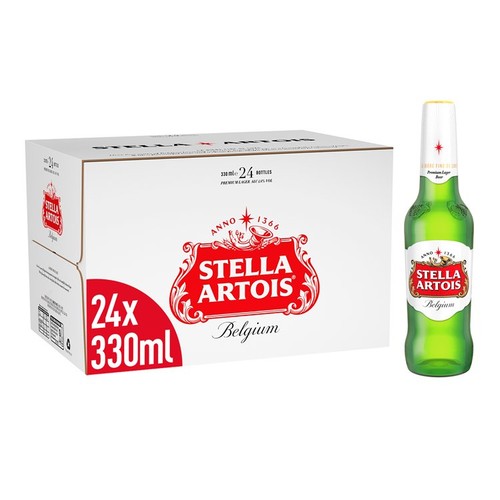 Stella Artois Belgian Lager Beer Bottles