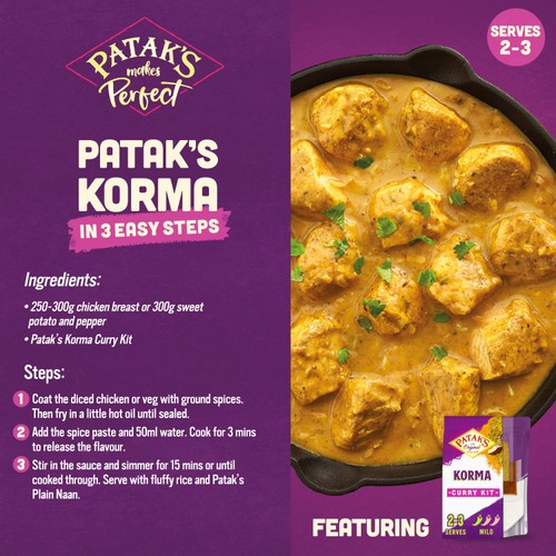Patak's Korma Curry Meal Kit