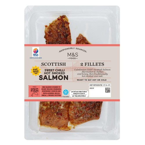 M&S Scottish Sweet Chilli Hot Smoked Salmon