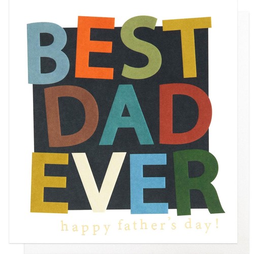 Caroline Gardner Best Dad Ever Happy Fathers Day Card