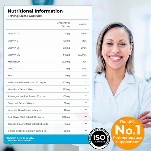 Health & Her Perimenopause Multi-nutrient Support Supplement Capsules 