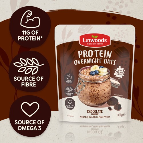 Linwoods Overnight Oats Chocolate Protein