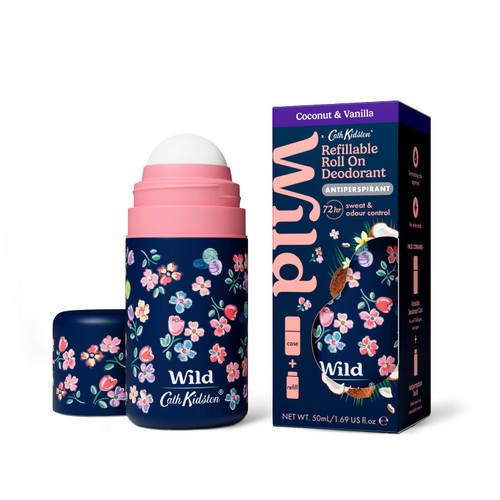 Wild Cath Kidston Marble Ditsy Case, Coconut & Vanilla Roll On Starter Pack