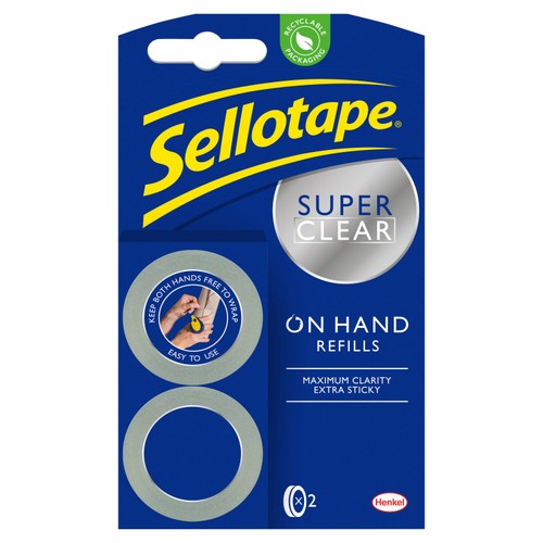 Sellotape On Hand Refills Twin Pack