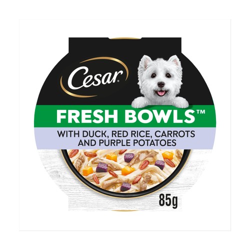 Cesar Fresh Bowl Adult Wet Dog Food with Duck in Gravy 85g