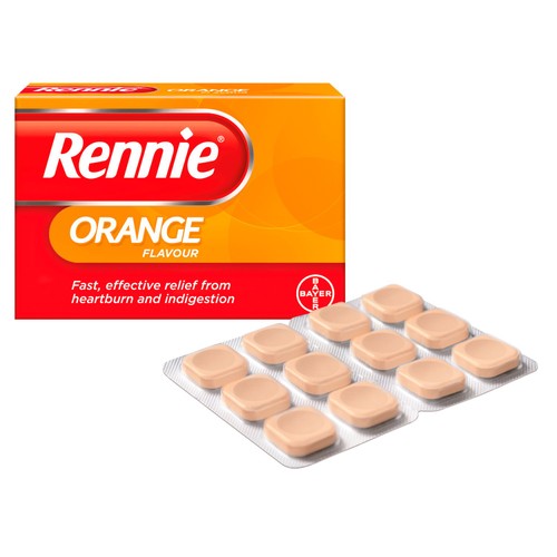 Rennie Orange Heartburn & Indigestion Relief Tablets