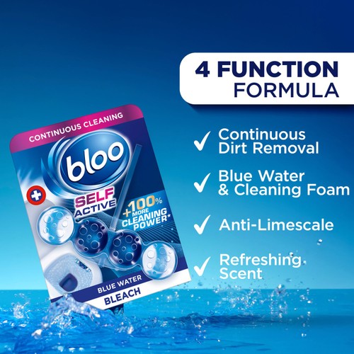 Bloo Colour Active+ Bleach Toilet Rim Blocks