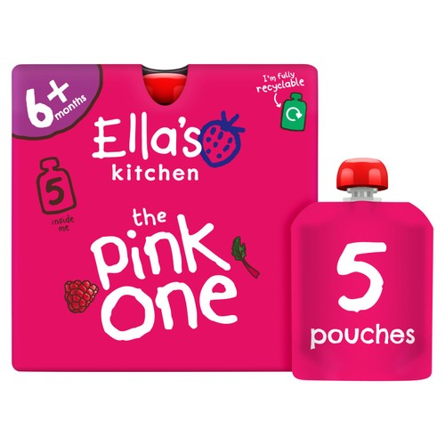 Ella's Kitchen The Pink One Smoothie Pouch Multipack 6+ Months